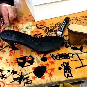 Italian handmade leather women's shoes.